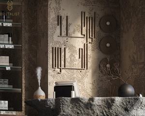 Armarios de exhibición de mármol por encargo de la tienda de perfumes de lujo de Dubái muebles de la tienda de perfumes gabinetes de exhibición de pared - Product Image 3