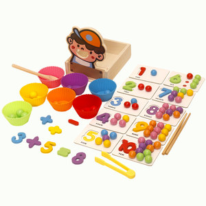 Montessori Bằng Gỗ Giáo Dục Sớm Giáo Dục Đồ Chơi Trẻ Em Toán Học Tập Đồ Chơi Giáo Dục Cho Trẻ Mới Biết Đi - Product Image 3