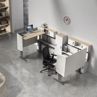 Station de travail ergonomique réglable, bureau moderne avec élévateur électrique, table pour ordinateur portable en bois