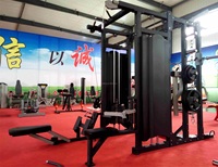 Station de musculation commerciale combinée : Crossover à câbles, Multi-Smith et Power Rack