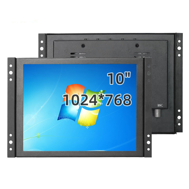 10 Inch 1024*768 Open Frame Monitor Display 4:3 Capacitive Touch Screen Monitor Industrial LCD Display With HD-MI VGA BNC AV USB