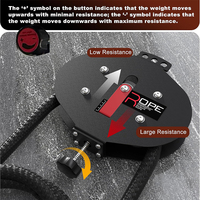 Système de poulie métallique portable Endless Rope Trainer avec résistance réglable pour exercices du dos et des bras, usage commercial