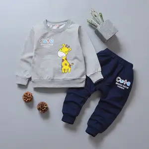 Desainer kustom butik pakaian grosir 0-4 tahun bayi perempuan pakaian set kasual pakaian jogger suit