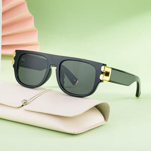 Gafas de sol cuadradas ZS-98428 para mujer, de plástico negro y metal, con protección UV400, estilo urbano para exteriores. - Product Image 2