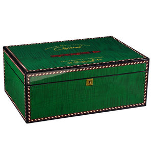 Caja de madera personalizada con tapa con bisagras Caja de madera Humidor de puros sólidos Caja de superficie brillante Humidor de cigarros de madera - Product Image 2