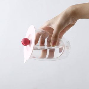 Food Grade Silicone <b>Cup</b> Lid with Dustproof Breakfast Mug and Spoon Modern Design Tea <b>Cups</b> & <b>Saucers</b> - Product Image 3