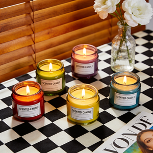 Bougie parfumée MW en cire de soja dans un bocal en verre, moderne, écologique, aromathérapie, décoration d'intérieur, durée de combustion de 1 à 20 heures, Thanksgiving, Noël - Product Image 4