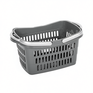 Cesta de Compras RIVAL 48x28.5x23.5cm Gris con 2 Asas, Cestas de Almacenamiento - Product Image 2