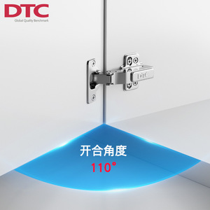 บานพับ Dtc C81 ขนาด 1.5 มม. ผลิตจากเหล็กแผ่นรีดเย็น ปิดแบบนุ่มนวล สำหรับประตูตู้ - Product Image 1