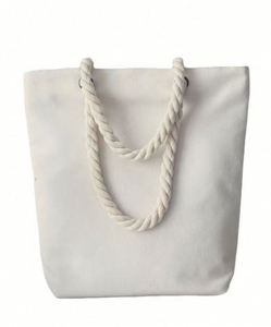 Design Custom logo <b>Printing</b> Recyclable Environmentally Friendly Flat Cotton Canvas Shopping Tote Bag - Product Image 4