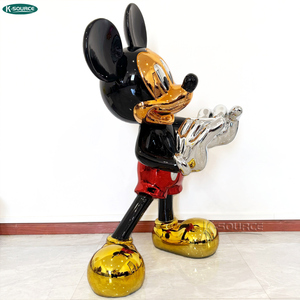 Scultura <span class=keywords><strong>di</strong></span> <span class=keywords><strong>Topolino</strong></span> a Forma <span class=keywords><strong>di</strong></span> Cuore <span class=keywords><strong>di</strong></span> Lusso, Decorazione Artistica Moderna in Resina per Casa - Product Image 4