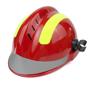 قبعة صلبة آمنة للإنقاذ في حالات الطوارئ بدرجة حرارة عالية ، قبعة صلبة لمكافحة الحرائق مع شريط عاكس - Product Image 4