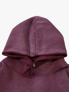 Sweat-shirt à capuche en coton tricoté surdimensionné pour homme avec imprimé sur le devant - Style automne - Product Image 5