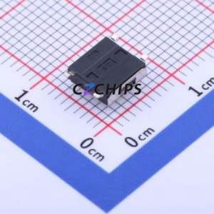 GT-TS090B-H034-L5 Tactile Switch SMD-4P,6.2x6.2mm Switch Single Pole Single Throw Round Button 2.5N Vertical Mount - Product Image 2