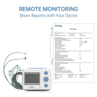 Viatom Th12 24 Heures Intelligent Électrode Manuelle ECG Holter Portable 12 Canaux Enregistrement ECG Moniteur Holter 12 Dérivations ECG