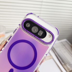 Funda Magnética para Teléfono con Color Degradado para Google <span class=keywords><strong>Pixel</strong></span> 9 Pro XL 5G, Carga Inalámbrica, Cubierta Antideslizante para <span class=keywords><strong>Pixel</strong></span> 10 Pro XL 5G - Product Image 3