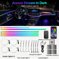 Kit d'éclairage d'ambiance intérieur de voiture Arcyle 22-en-1 Symphony RGBIC Dream Color avec contrôle sans fil par application et bande LED à effet de défilement