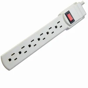 USA Standard 6-Gang High Voltage Power Strip with 5m Switched Extension Lead 16A Rated Current Multi Socket Extension