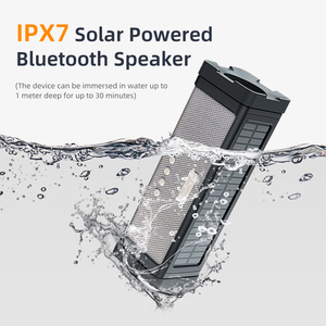 Năng lượng mặt trời Bluetooth Loa ES-T68 | 20 Wát điện + IPX7 không thấm nước, 5000mAh 30H + Thời gian chơi, BT 5.1, ngoài trời/âm nhạc trong nhà - Product Image 6