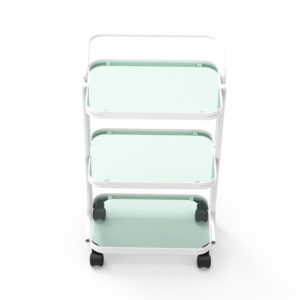 Nuevo carrito estético de vidrio de 3 niveles, muebles de salón de belleza de lujo negros, juego de muebles de salón moderno, dormitorio de plástico para adultos - Product Image 5