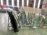 Ailettes en verre trempé structurel de 15 mm et 19 mm pour systèmes de support de murs-rideaux, panneaux en verre feuilleté renforcé de sécurité