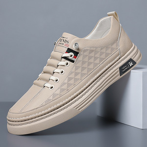 Tabau Andre Men's Canvas Slip-On Casual Shoes Round Toe Mesh Lining <b>Rubber</b> Outsole Anti-Slip Walking Style Shoes - Product Image 1