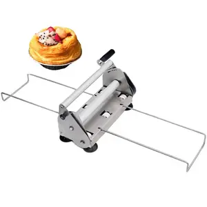 Meja Pastry top manual croissant mini adonan mesin sheeter roller untuk penggunaan rumah