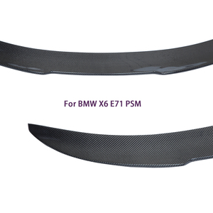 For E71/X6M PSM Style Real Carbon Fiber Material <b>Rear</b> <b>Spoiler</b> Trunk Wing 2007-2014 - Product Image 3