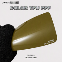 Film de protection de peinture (PPF) SPEEDMOD Battle Green brillant en TPU, 7,5 mil, auto-réparant, pour protection de couleur de voiture, 1,52 m x 15 m, vente directe en gros