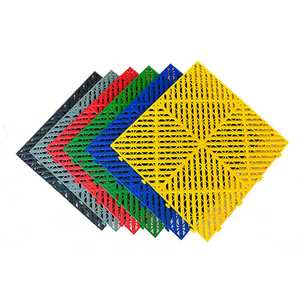 Baldosas antideslizantes para el suelo del garaje de la tienda de reparación de lavado de coches de plástico entrelazado PP - Product Image 1