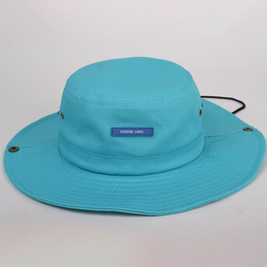 Mùa hè lớn mái hiên chapeau Mũ câu cá kỳ nghỉ treo dây mặt trời biểu tượng tùy chỉnh bông <span class=keywords><strong>boonie</strong></span> mũ xô - Product Image 1