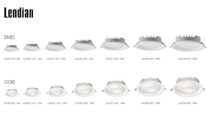 6 pulgadas 30W Led Downlight carcasa redonda de aluminio IP44 regulable CCT Panel de <span class=keywords><strong>luz</strong></span> seleccionable techo instalación integrada abajo <span class=keywords><strong>Luz</strong></span> - Product Image 5