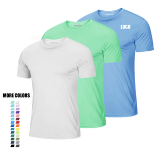 T-shirt blanc personnalisé avec logo, T-shirt d'été pour <span class=keywords><strong>homme</strong></span>, protection solaire UPF 50+, manches courtes, <span class=keywords><strong>chemise</strong></span> tendance - Product Image 1
