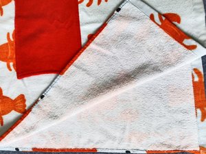 Poncho <span class=keywords><strong>Infantil</strong></span> con Diseño de Cangrejo, 100% Algodón, Altamente Absorbente, Cómodo, Suave con la Piel, con Bordado Personalizado - Product Image 4