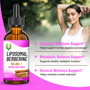 Tintura Líquida de Berberina Liposomal de Marca Privada 12 en 1, Suplemento para Apoyar el Metabolismo, el Colesterol y la Presión Arterial - Product Image 5
