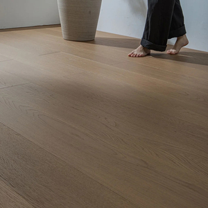 Parquet en chêne massif stratifié certifié FSC, qualité AB, norme E0 E1, système clic, lisse, multicouche 15 mm pour garage et abri de jardin - Product Image 1