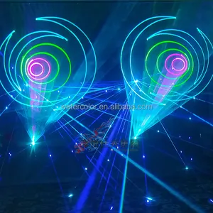 Spettacolo della fontana della luce Laser di film dello schermo di acqua di colore pieno 30W per gli eventi