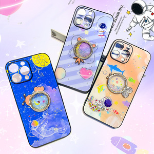 Funda de teléfono móvil de diamante brillante para <span class=keywords><strong>Iphone</strong></span> <span class=keywords><strong>12</strong></span>, <span class=keywords><strong>carcasa</strong></span> de lujo con soporte y accesorios para <span class=keywords><strong>Apple</strong></span> - Product Image 2
