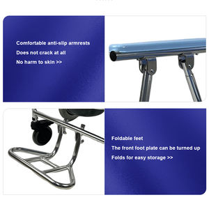 Premium a buon mercato pieghevole in lega di alluminio per donne incinte anziane con disabilità con ictus emiplegico pazienti doccia sedia a rotelle da comodo - Product Image 3