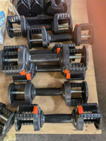 Haltère réglable en acier de 13 kg, équipement de fitness durable pour la salle de sport et la maison, musculation