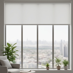 ม่านม้วนสีพื้น Erpsl ขนาด 100x180 ซม. สีขาว สำหรับใช้ในสำนักงานและที่บ้าน - Product Image 2