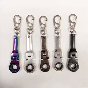 Clé à cliquet courte réglable de 10 mm, porte-clés de voiture en métal de luxe réversible avec option de logo personnalisé - Product Image 1