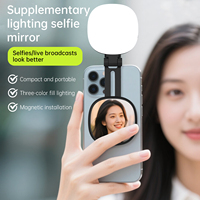 Mini Lumière LED Magnétique Portable, Pliable et Autonome pour Photos de Beauté, Éclairage Pratique pour Selfie