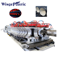 Macchina Estrusore per Tubi Corrugati a Doppia Parete in HDPE PP PVC / Linea di Estrusione Verticale