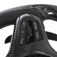 Volant en cuir semi-perforé en fibre de carbone personnalisé pour BMW X5 G20 G29 G05 G01 G06 G38 G30 M3 M4 M5 F90 E90