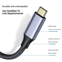 Kabel Ekstensi Tipe C Male ke Female USB 3.1 Gen 5Gbps 4K 60Hz Kabel Ekstender Kepang Transfer Data Kecepatan Tinggi