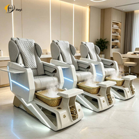Nouveauté : Équipement de salon de manucure, fauteuil de massage pour les pieds Human Touch, fauteuil de pédicure électrique inclinable de luxe avec vapeur
