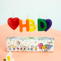 Bougies d'anniversaire colorées en cire de paraffine de marque Barley pour la décoration de gâteaux, la maison et les fournitures de fête (vente en gros)