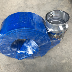Tuyau plat bleu de PVC de décharge d'eau de pompe flexible d'irrigation agricole à haute pression - Product Image 5