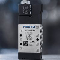 Vanne Solénoïde Festo CPE10-M1BH-5L-M7 5/2 Voies, Port M7 de 10 mm de Large, 350 LPM, 24V DC, Bobine IP65 – Vente en Gros Direct Usine